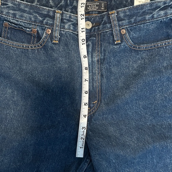 Abercrombie & Fitch Classic Blue Straight-Leg Jeans size waist 27 /4 - Picture 5 of 6